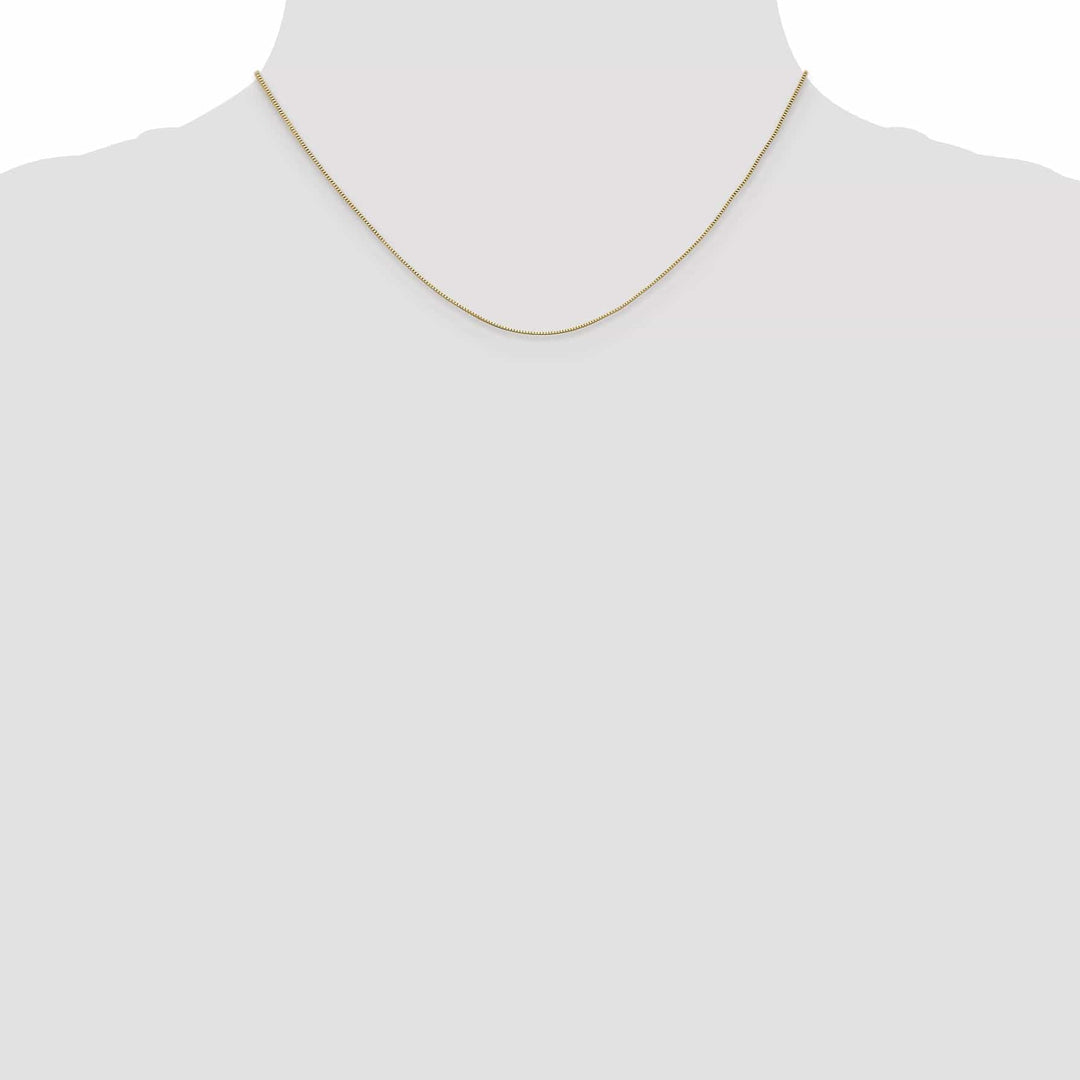 Lovely Rita's Chains 14k Yellow Gold .5 mm Baby Box