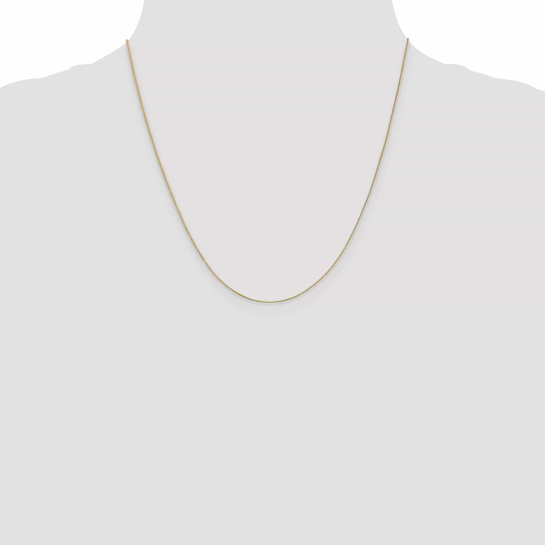 Lovely Rita's Chains 14k Yellow Gold .5 mm Baby Box