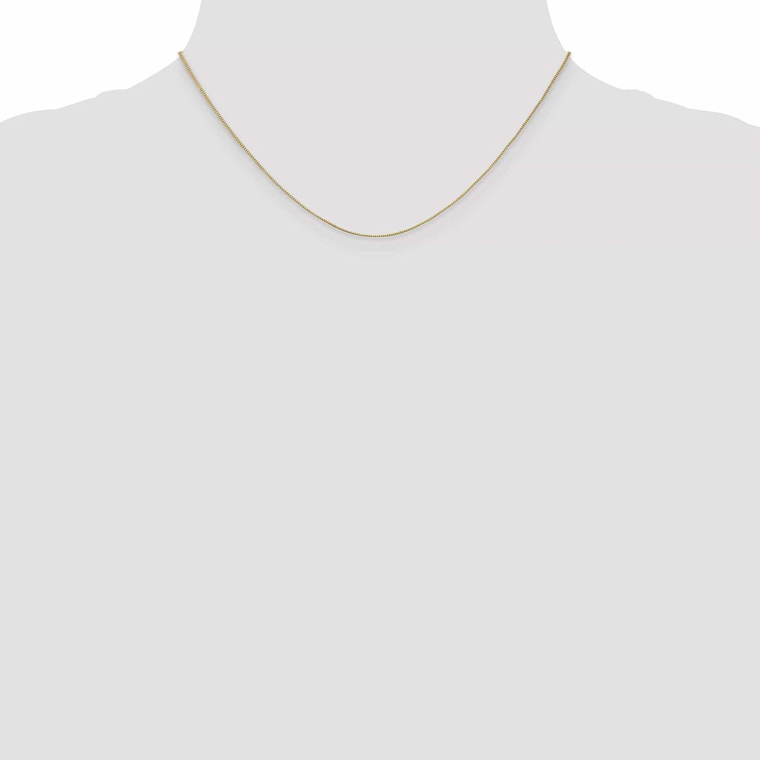 Lovely Rita's Chains 14k Yellow Gold .5 mm Baby Box