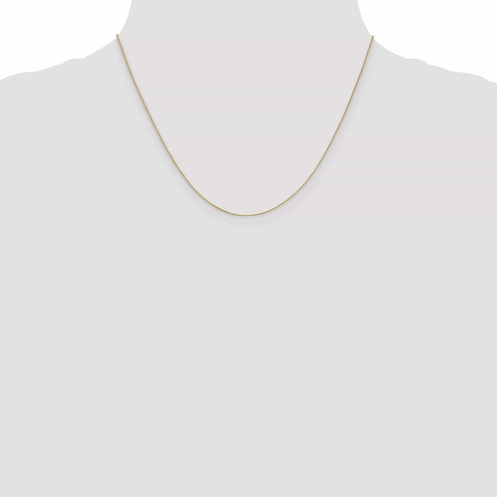 Lovely Rita's Chains 14k Yellow Gold .5 mm Baby Box