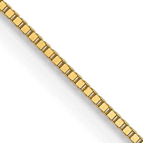 Lovely Rita's Chains 14k Yellow Gold .5 mm Baby Box