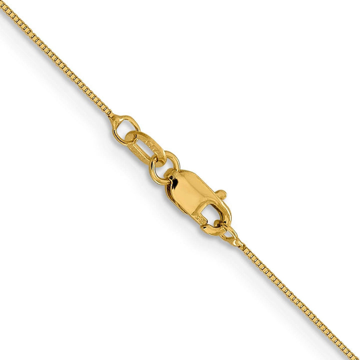 Lovely Rita's Chains 14k Yellow Gold .5 mm Baby Box