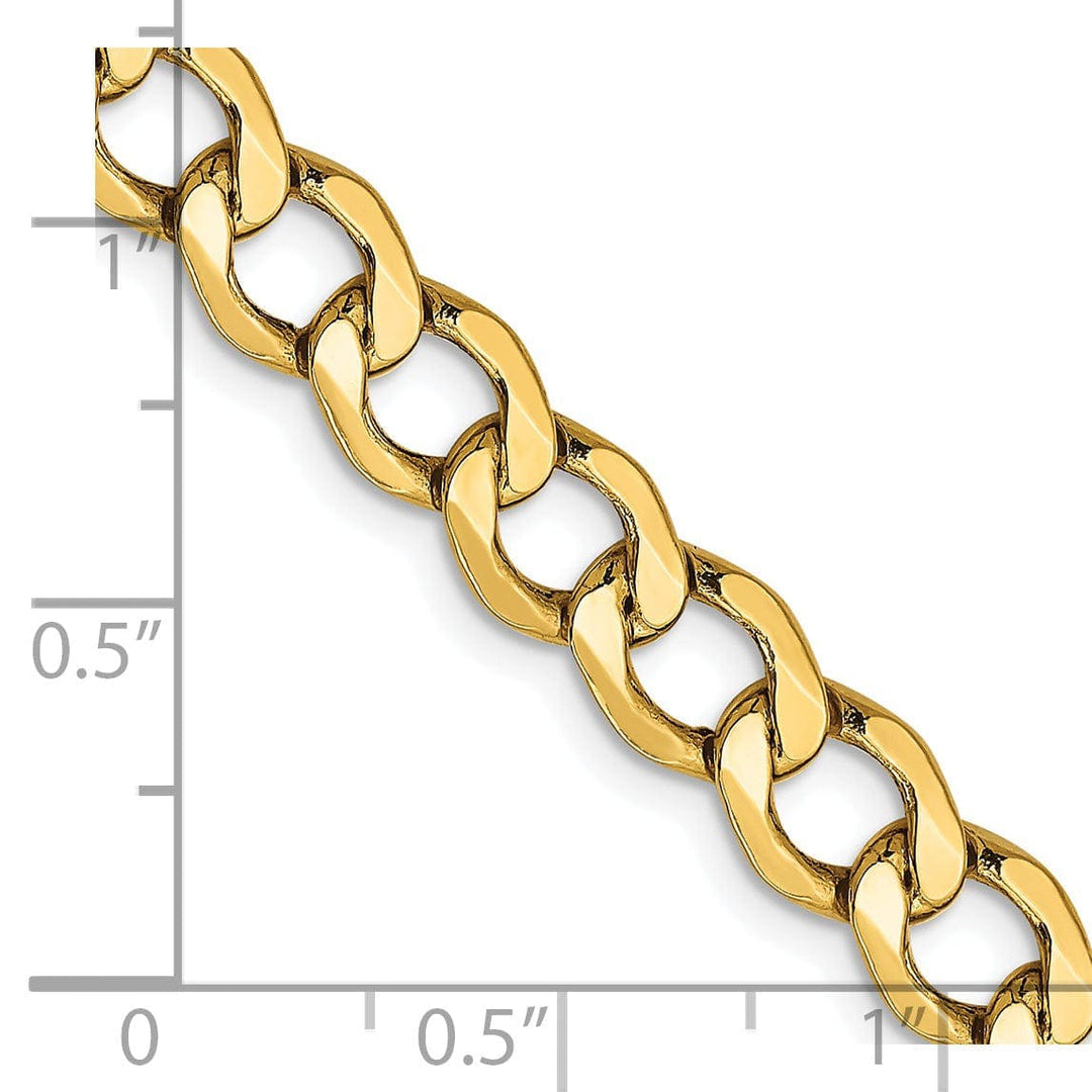 Lovely Rita's Chains 14k Yellow Gold 6.00m Semi Solid Curb Link Chain