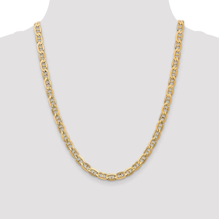 Lovely Rita's Chains 14k Yellow Gold 6.25mm Concave Anchor Chain