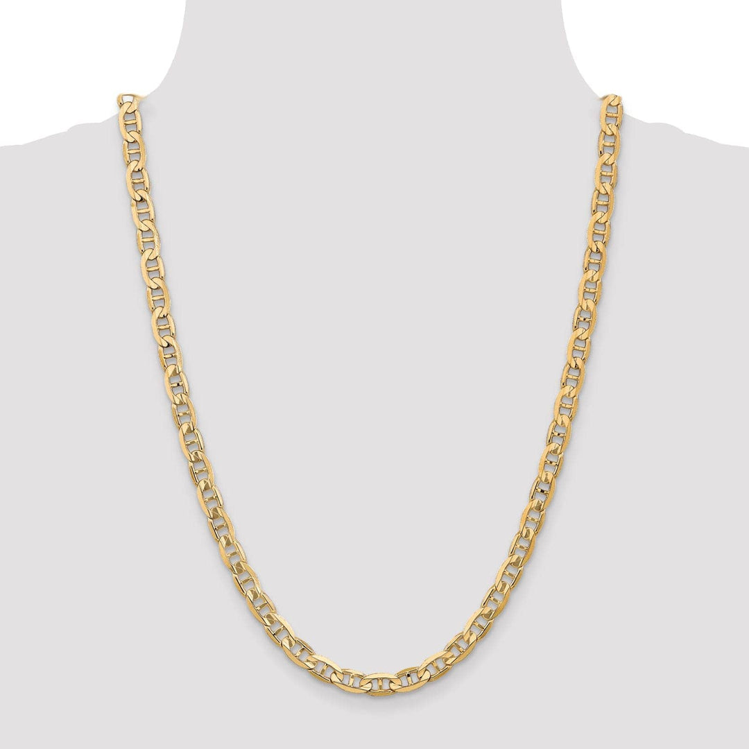 Lovely Rita's Chains 14k Yellow Gold 6.25mm Concave Anchor Chain