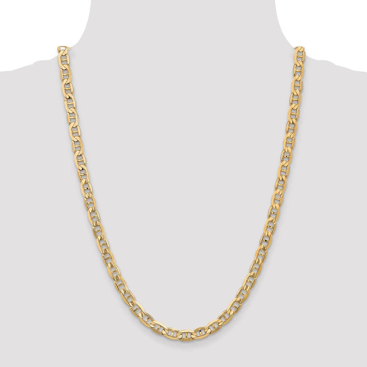 Lovely Rita's Chains 14k Yellow Gold 6.25mm Concave Anchor Chain
