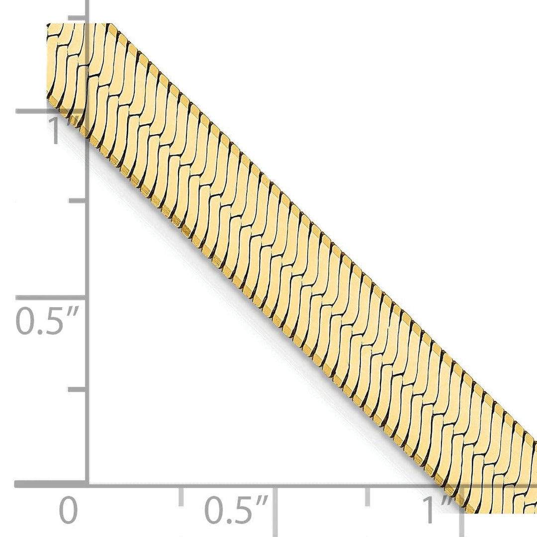 Lovely Rita's Chains 14k Yellow Gold 6.50mm Silky Herringbone Chain
