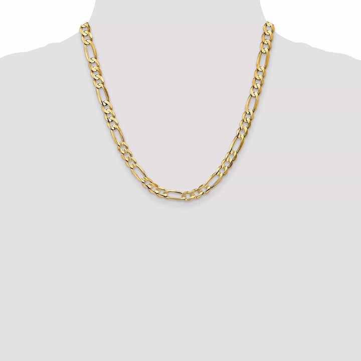 Lovely Rita's Chains 14k Yellow Gold 6.75m Concave Open Figaro Chain