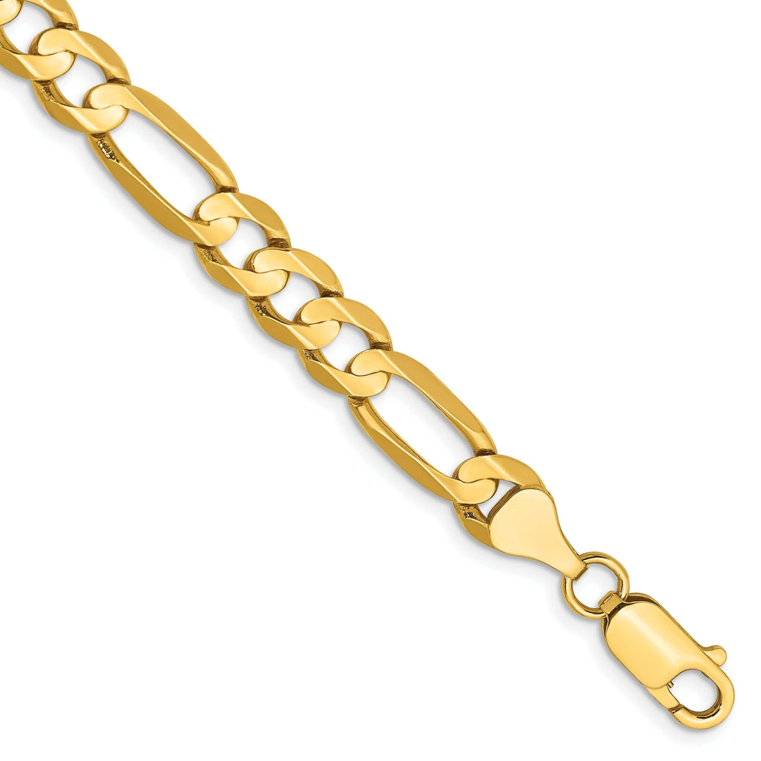 Lovely Rita's Chains 14k Yellow Gold 6.75m Concave Open Figaro Chain