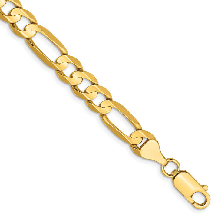 Lovely Rita's Chains 14k Yellow Gold 6.75m Concave Open Figaro Chain