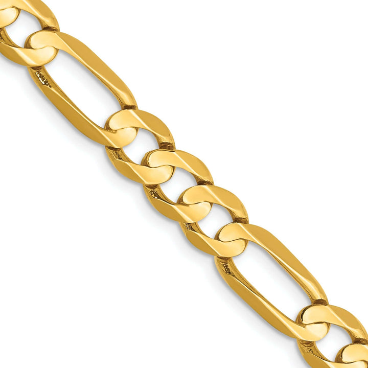 Lovely Rita's Chains 14k Yellow Gold 6.75m Concave Open Figaro Chain