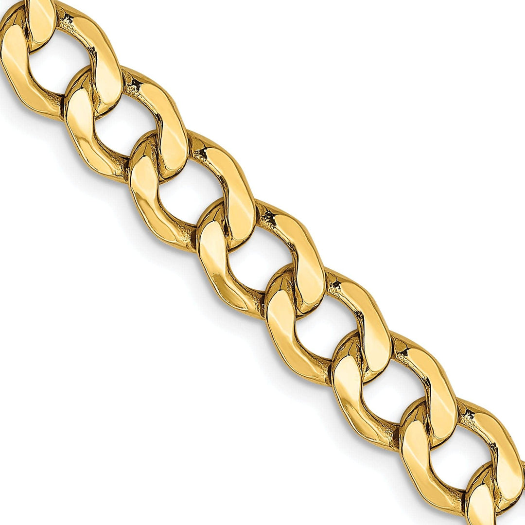Lovely Rita's Chains 14k Yellow Gold 7.00m Semi Solid Curb Link Chain