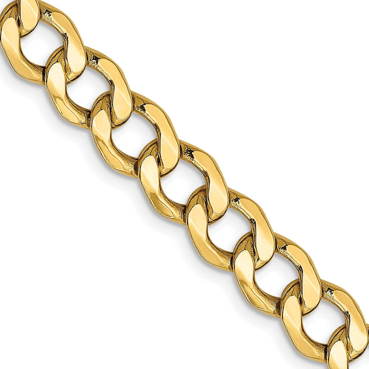 Lovely Rita's Chains 14k Yellow Gold 7.00m Semi Solid Curb Link Chain