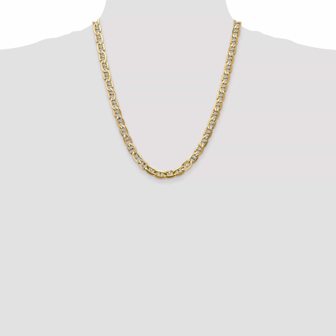 Lovely Rita's Chains 14k Yellow Gold 7.00mm Concave Anchor Chain