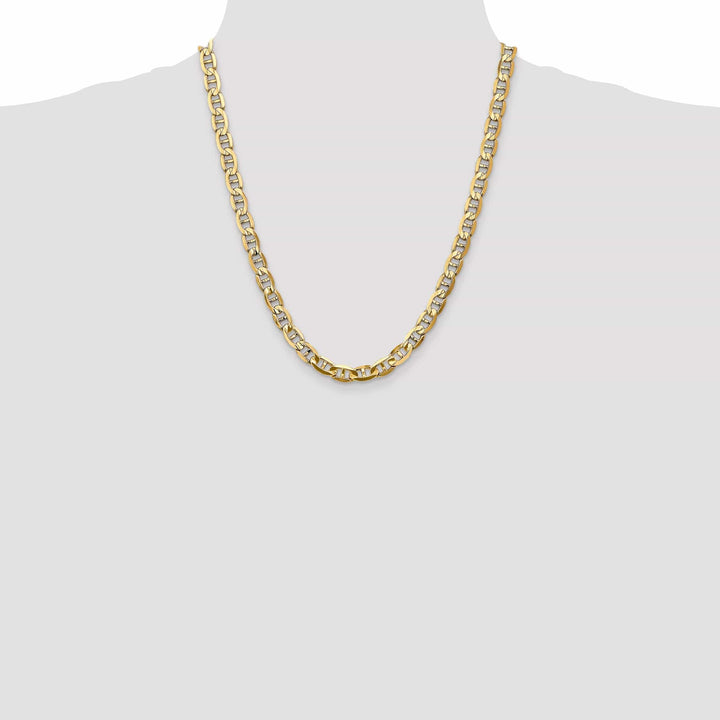 Lovely Rita's Chains 14k Yellow Gold 7.00mm Concave Anchor Chain