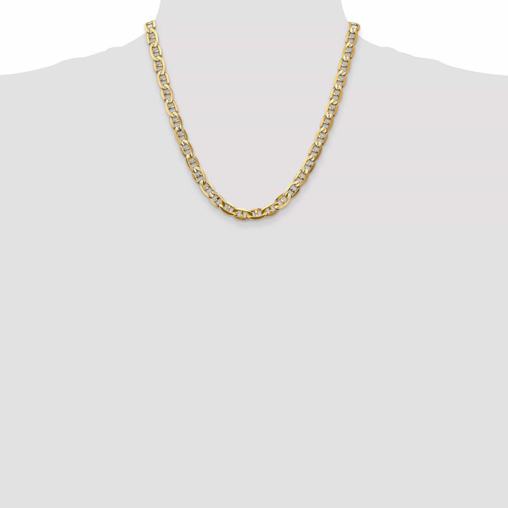 Lovely Rita's Chains 14k Yellow Gold 7.00mm Concave Anchor Chain