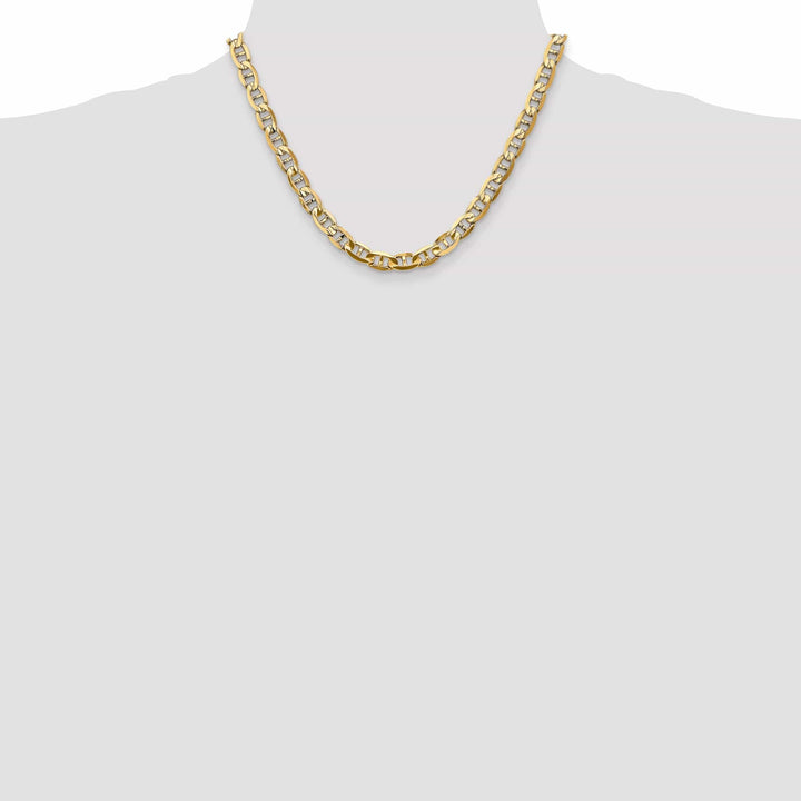 Lovely Rita's Chains 14k Yellow Gold 7.00mm Concave Anchor Chain