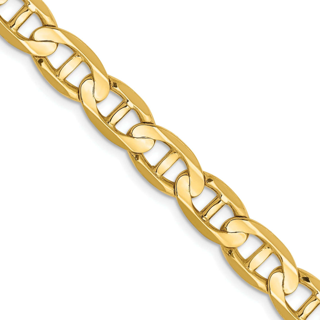 Lovely Rita's Chains 14k Yellow Gold 7.00mm Concave Anchor Chain