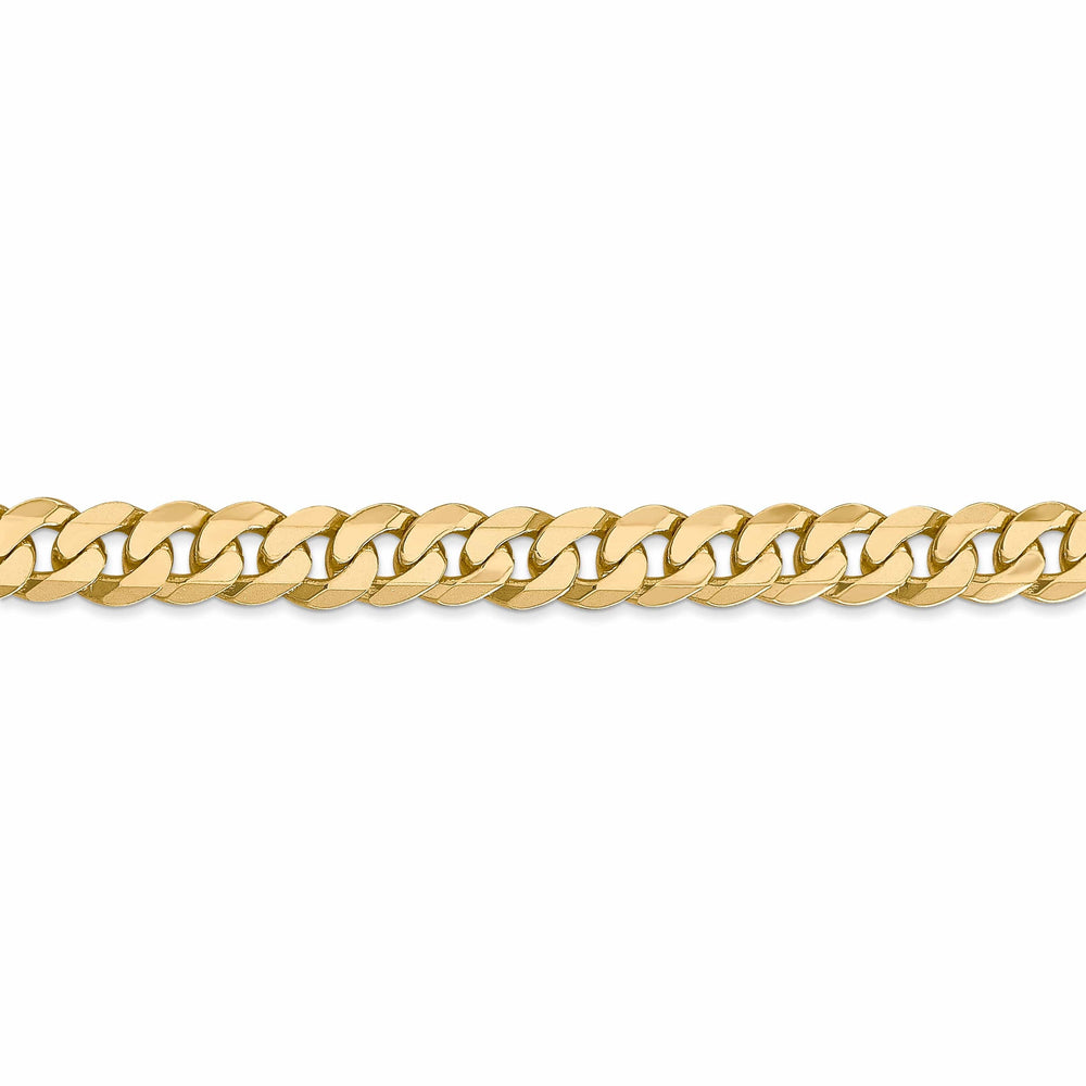 Lovely Rita's Chains 14k Yellow Gold 7.25mm Flat Beveled Curb Chain