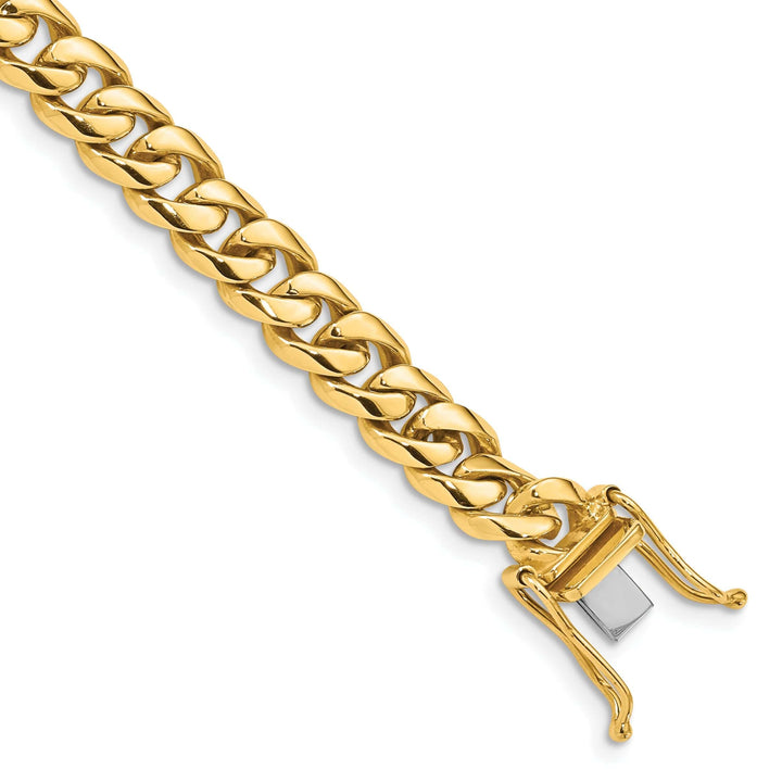 Lovely Rita's Chains 14k Yellow Gold 7.25mm Rounded Fancy Curb Chain