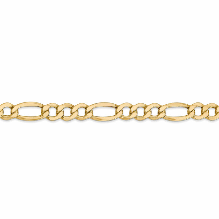 Lovely Rita's Chains 14k Yellow Gold 7.30-mm Semi Solid Figaro Chain
