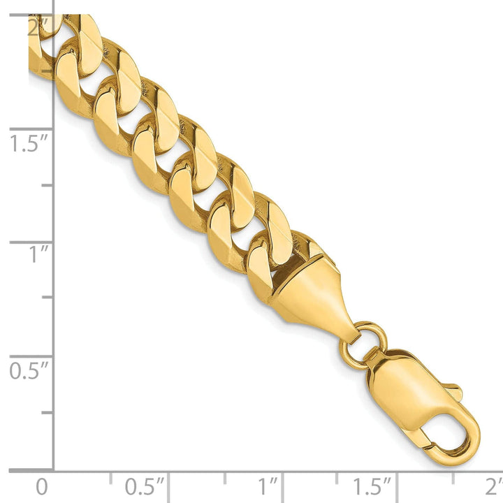 Lovely Rita's Chains 14k Yellow Gold 8.75mm Beveled Curb Chain