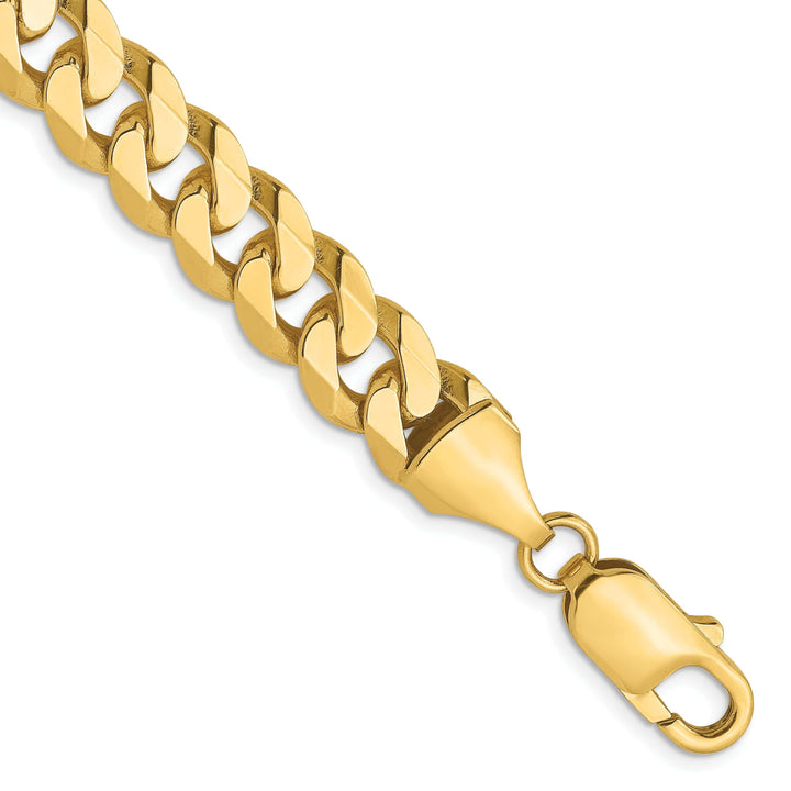 Lovely Rita's Chains 14k Yellow Gold 8.75mm Beveled Curb Chain