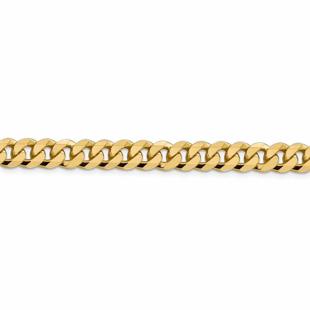 Lovely Rita's Chains 14k Yellow Gold 8.75mm Flat Beveled Curb Chain