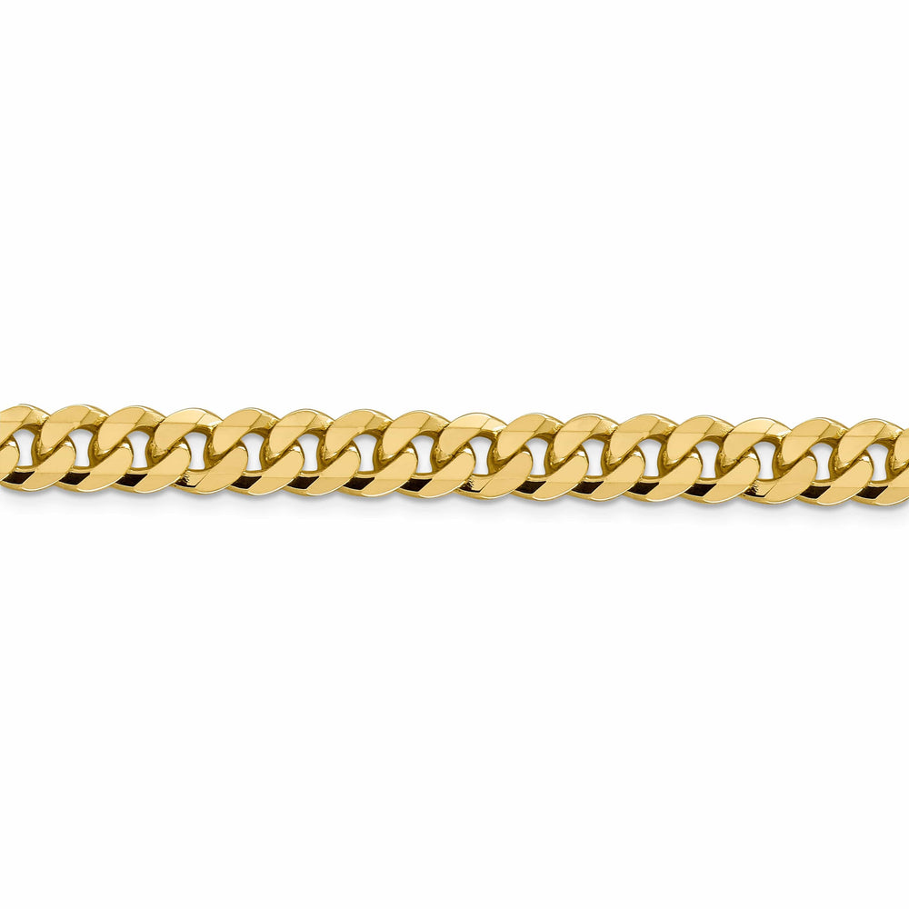 Lovely Rita's Chains 14k Yellow Gold 8.75mm Flat Beveled Curb Chain