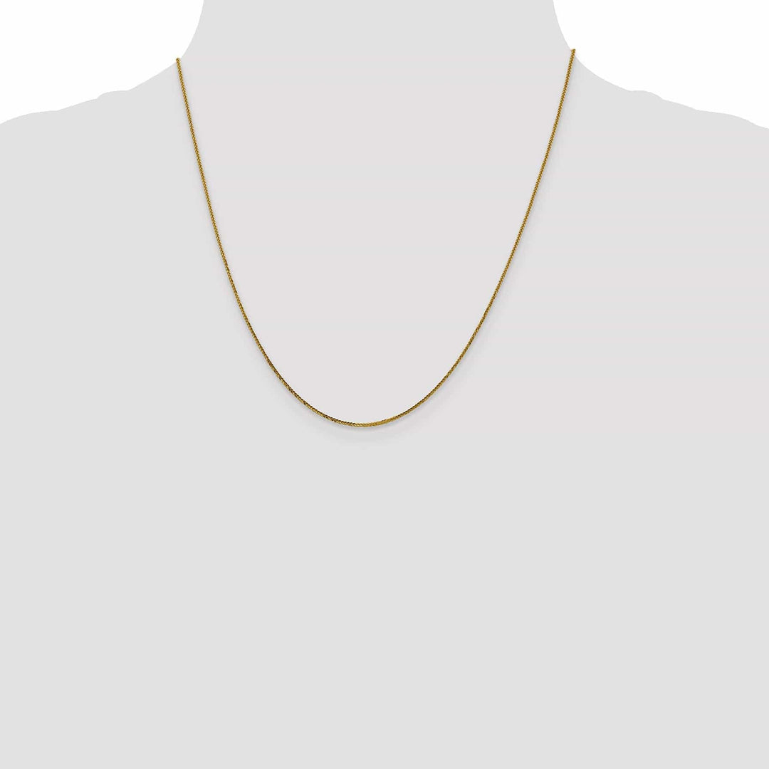 Lovely Rita's Chains 14k Yellow Gold .8 mm Diamond Cut Quadra Wheat
