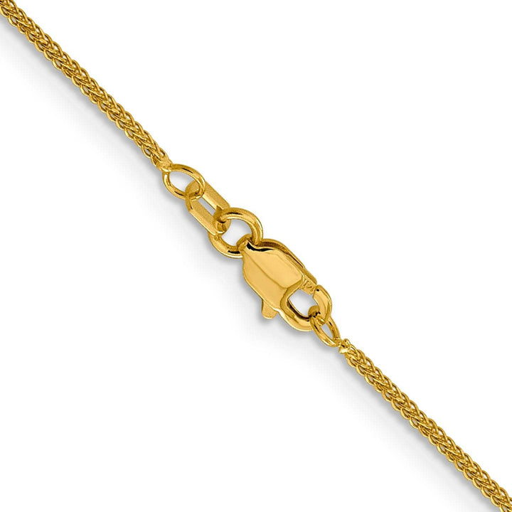 Lovely Rita's Chains 14k Yellow Gold .8 mm Diamond Cut Quadra Wheat Ch