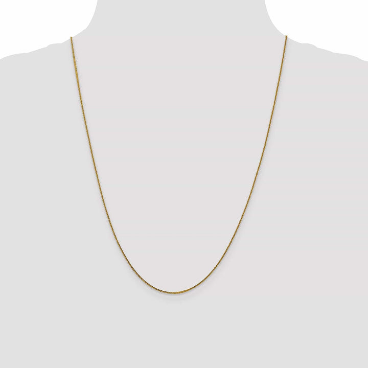 Lovely Rita's Chains 14k Yellow Gold .8 mm Diamond Cut Quadra Wheat Ch
