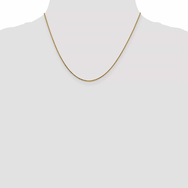 Lovely Rita's Chains 14k Yellow Gold .8 mm Diamond Cut Quadra Wheat Chain