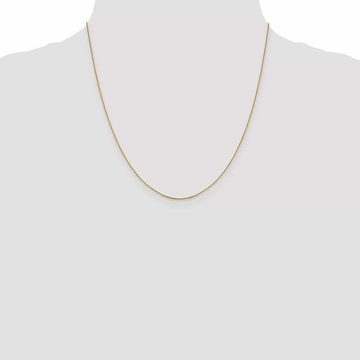 Lovely Rita's Chains 14k Yellow Gold .80 mm Diamond Cut Cable Chain