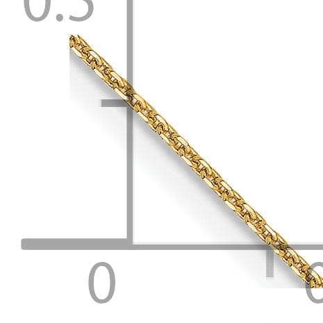 Lovely Rita's Chains 14k Yellow Gold .80 mm Diamond Cut Cable Chain