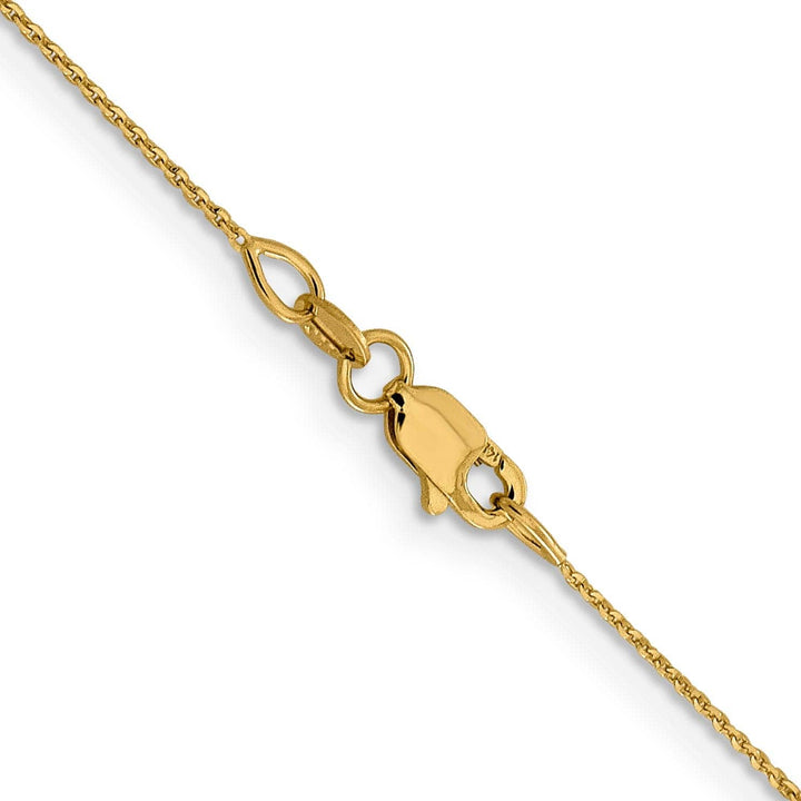Lovely Rita's Chains 14k Yellow Gold .80 mm Diamond Cut Cable Chain