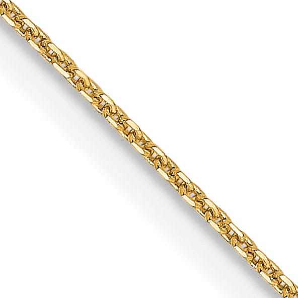 Lovely Rita's Chains 14k Yellow Gold .80 mm Diamond Cut Cable Chain