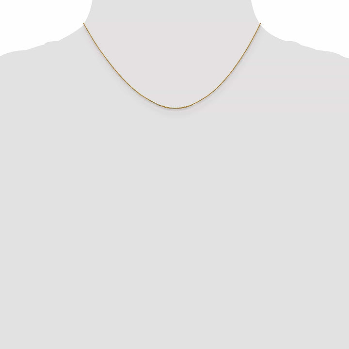 Lovely Rita's Chains 14k Yellow Gold .80 mm Diamond Cut Cable Chain