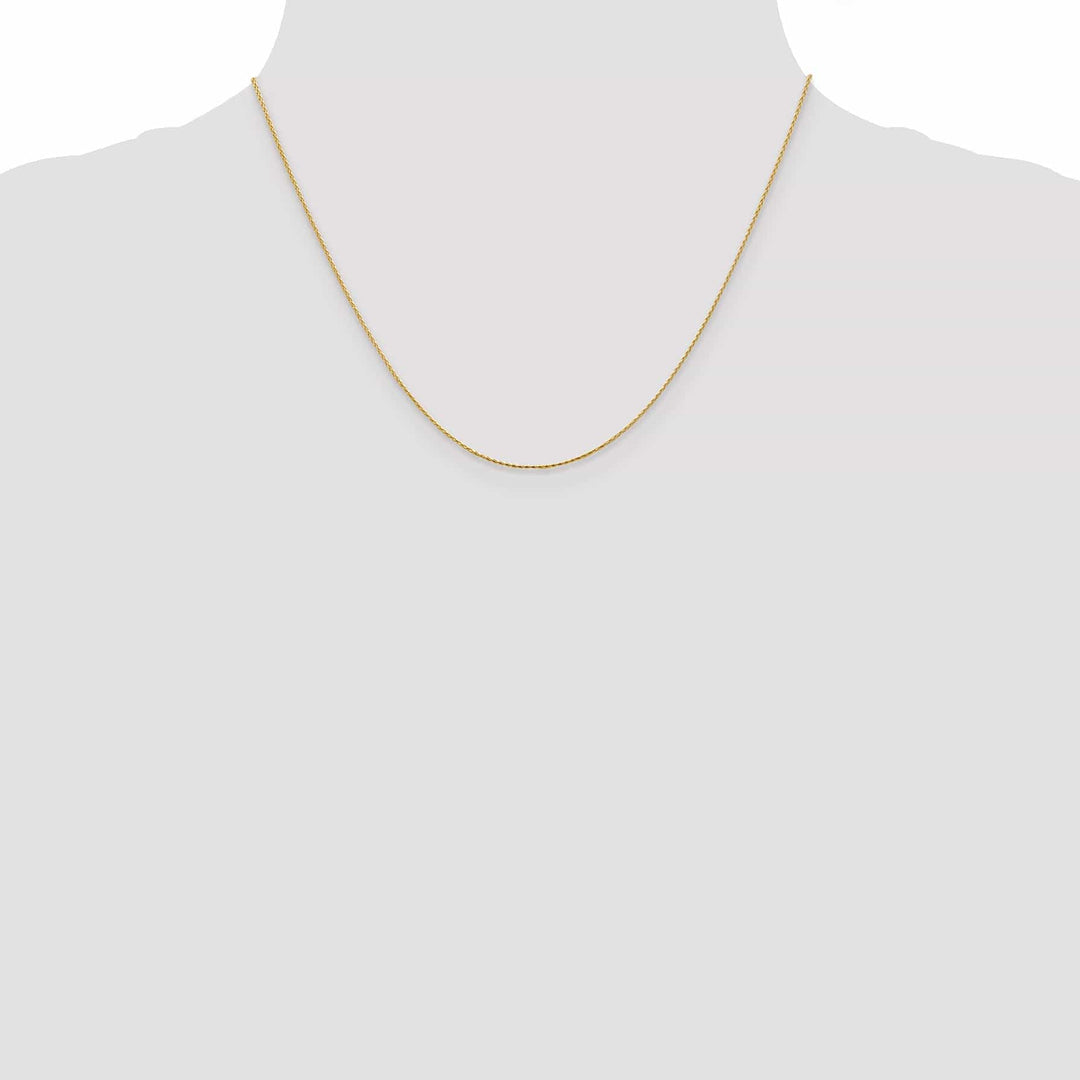 Lovely Rita's Chains 14k Yellow Gold .80mm Round D.C Wheat Chain