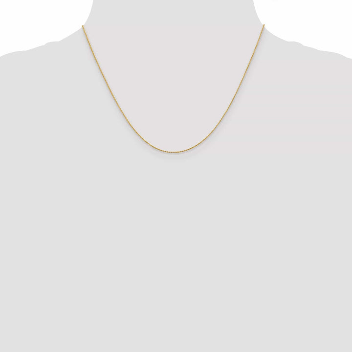 Lovely Rita's Chains 14k Yellow Gold .80mm Round D.C Wheat Chain