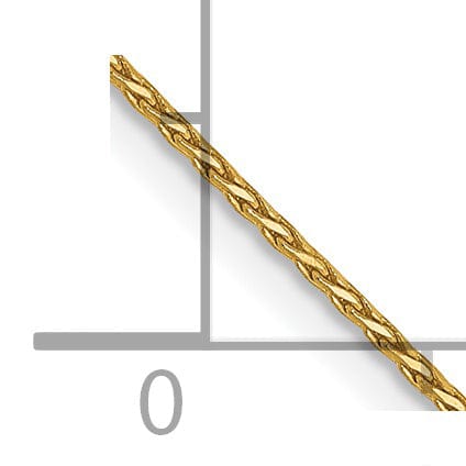 Lovely Rita's Chains 14k Yellow Gold .80mm Round D.C Wheat Chain