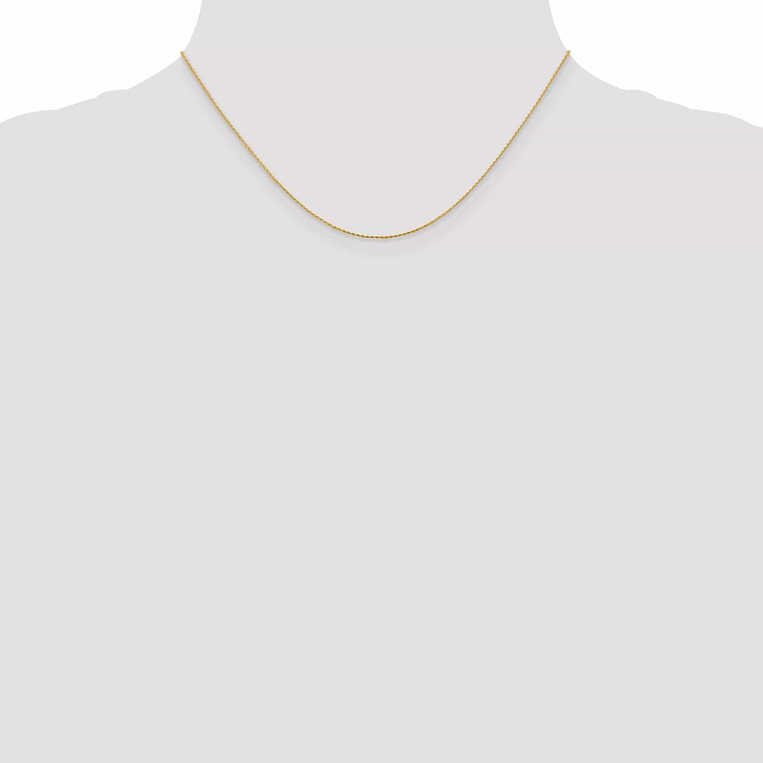 Lovely Rita's Chains 14k Yellow Gold .80mm Round D.C Wheat Chain