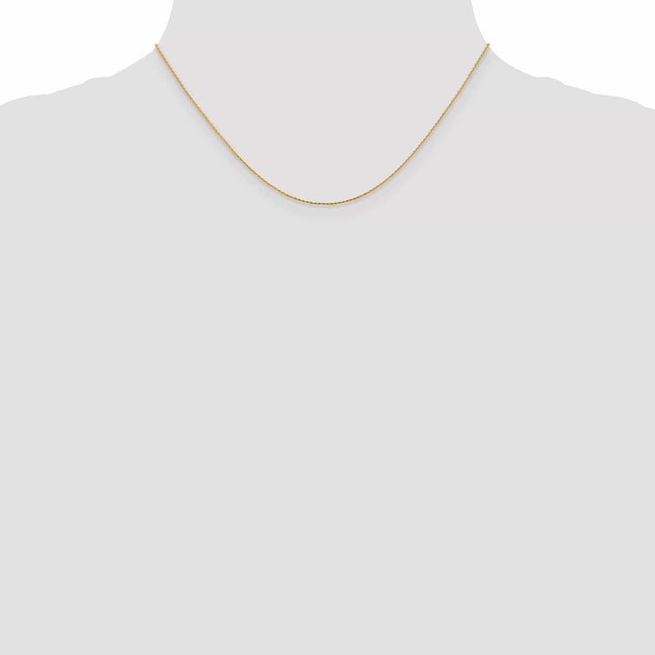 Lovely Rita's Chains 14k Yellow Gold .80mm Round D.C Wheat Chain