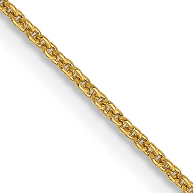 Lovely Rita's Chains 14k Yellow Gold .80mm Solid Polish Cable Chain