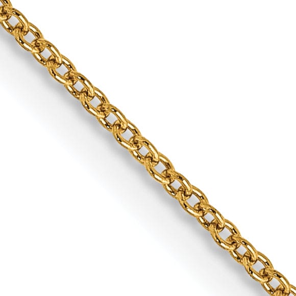 Lovely Rita's Chains 14k Yellow Gold .80mm Solid Polish Cable Chain