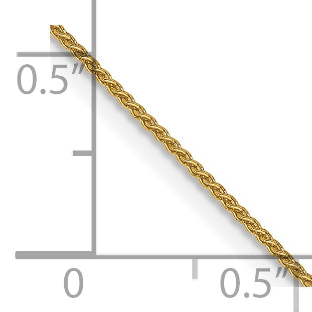 Lovely Rita's Chains 14k Yellow Gold .80mm Spiga Pendant Wheat Chain