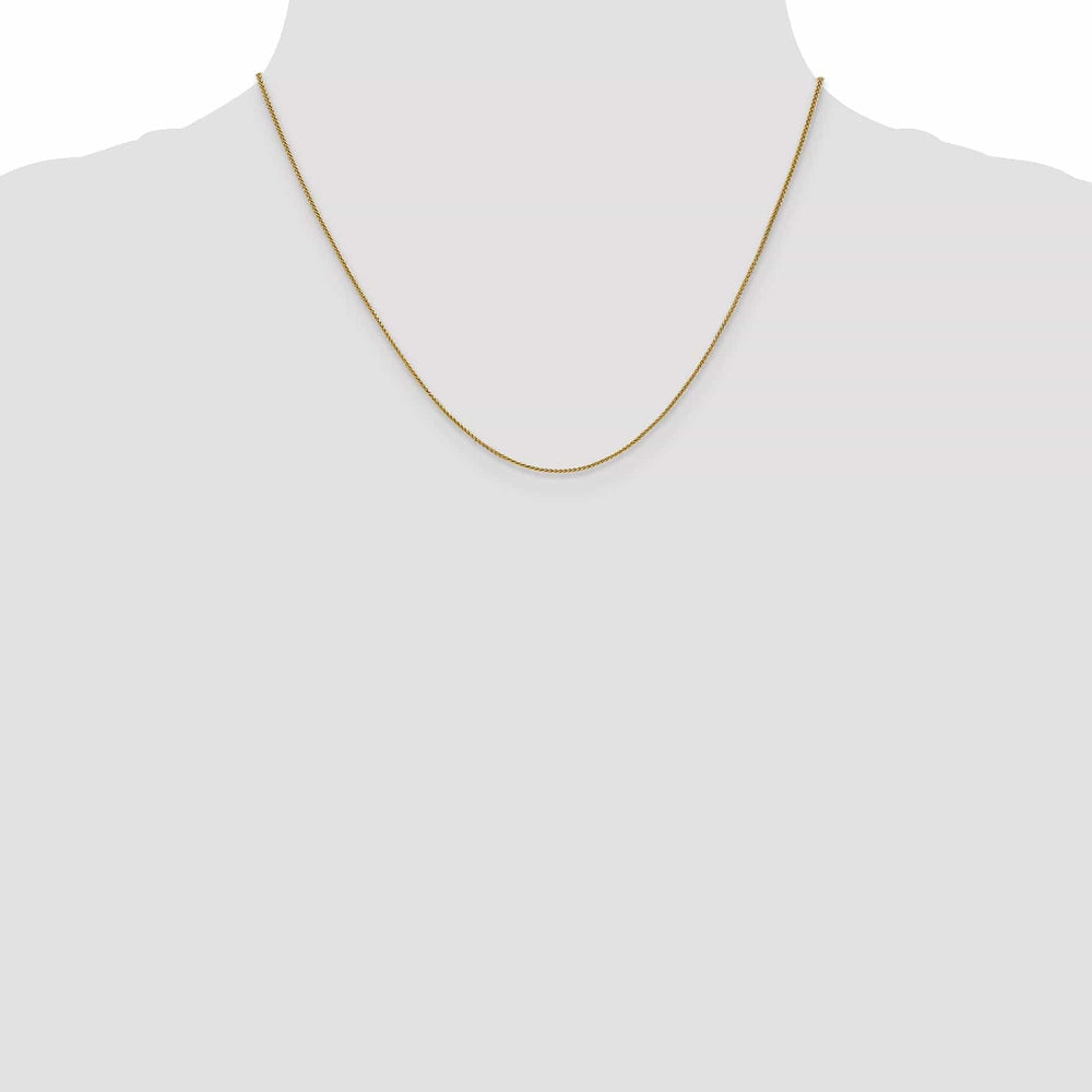 Lovely Rita's Chains 14k Yellow Gold .8mm Baby Spiga Wheat Chain