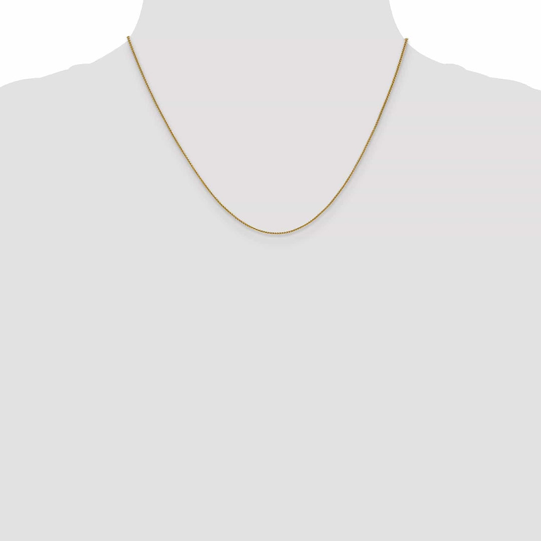 Lovely Rita's Chains 14k Yellow Gold .8mm Baby Spiga Wheat Chain