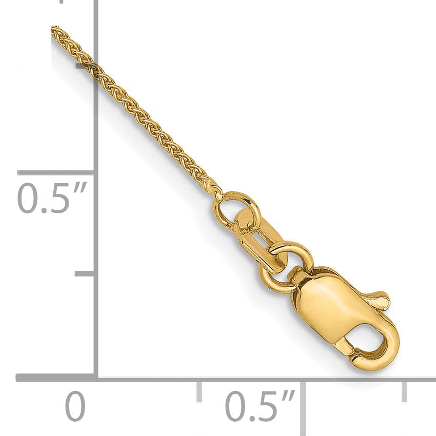 Lovely Rita's Chains 14k Yellow Gold .8mm Baby Wheat Chain