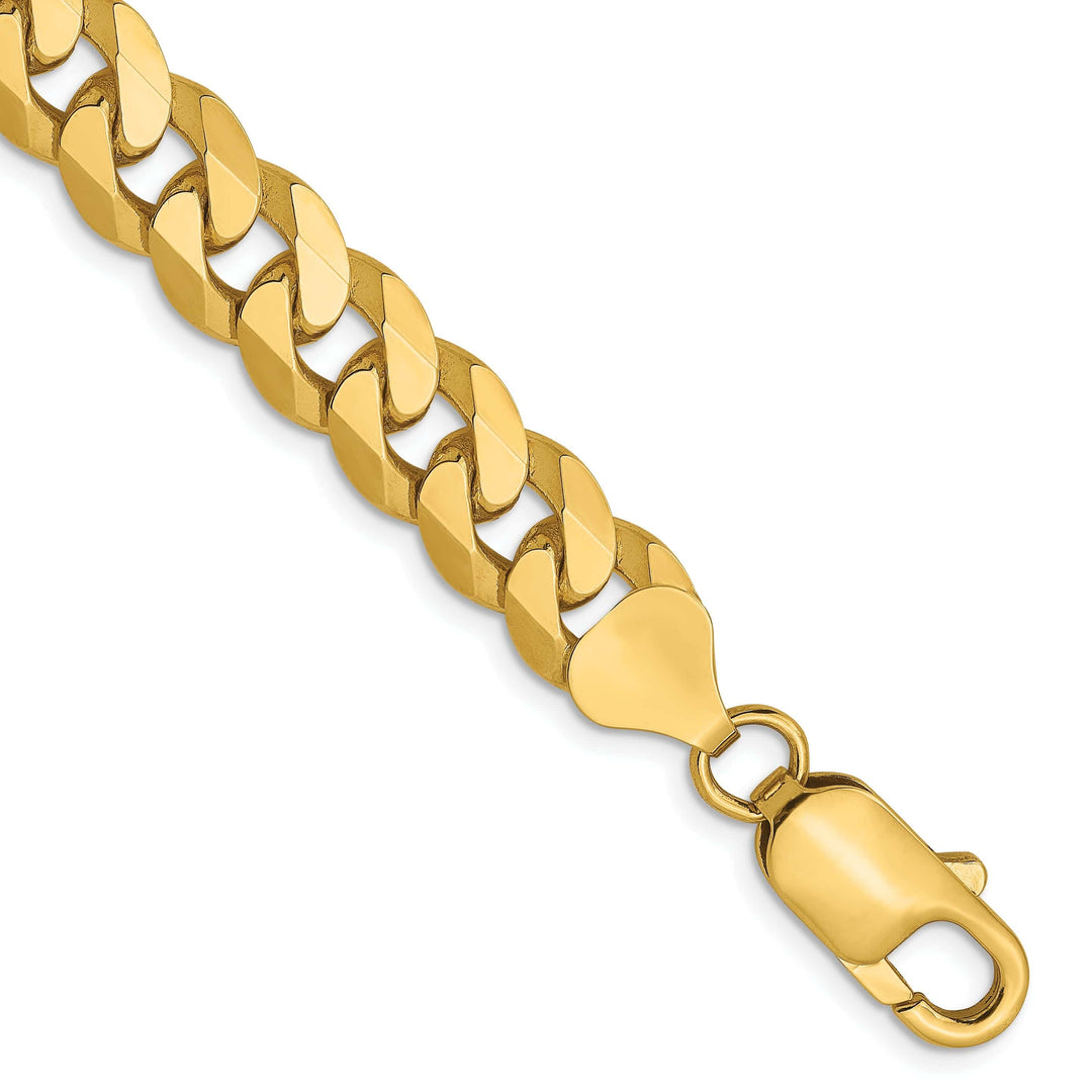 Lovely Rita's Chains 14k Yellow Gold 8mm Beveled Curb Chain